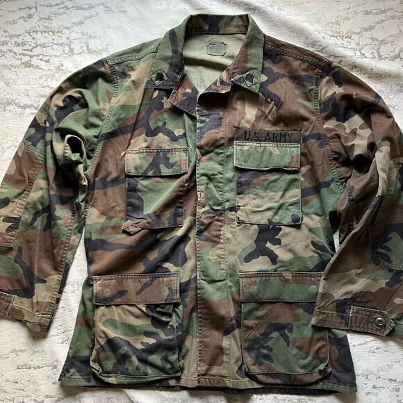 US Army issue 1990 Woodland Jacket camouflage vintage - Picture 11 of 12